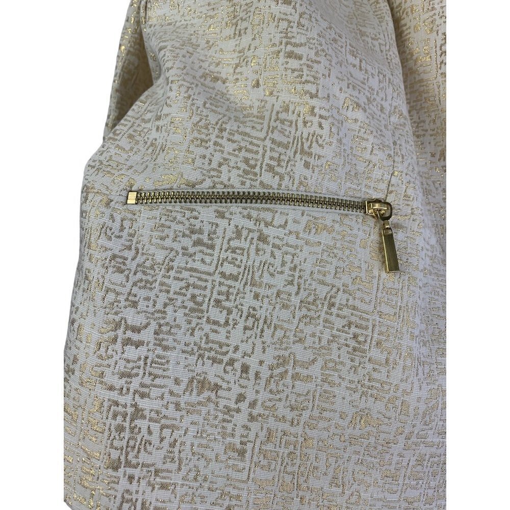 Peter Nygard Women's Grand Luxe Gold & Beige Jacket - Picture 4 of 8